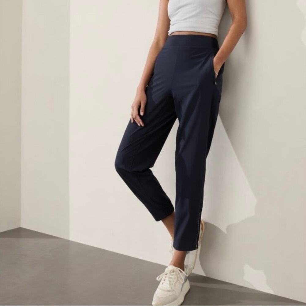 Athleta Brooklyn Heights High Rise Jogger Pant Navy Blue 16 533443